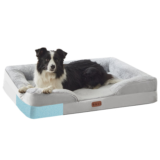 Orthopedic Memory Foam Pet Bed with Detachable & Washable Cover