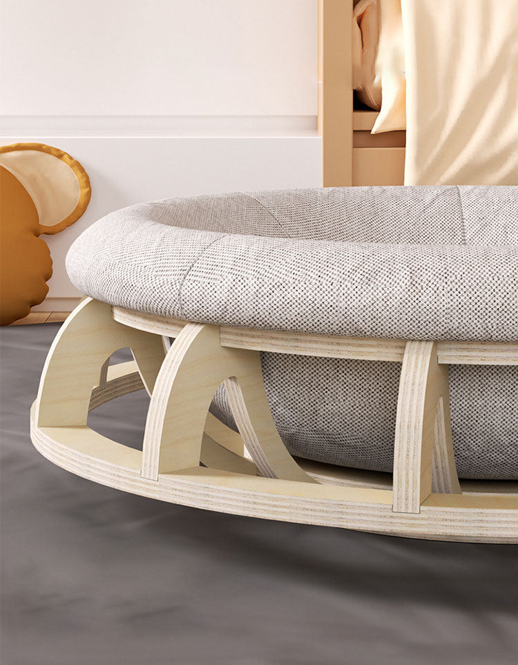 Luxury Wooden Round Pet Bed | Gyro Dog House Design