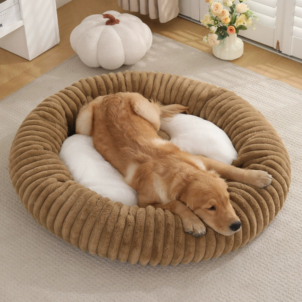 Round pet bed Winter High-End Warm Pet Bed General for cats and dogs