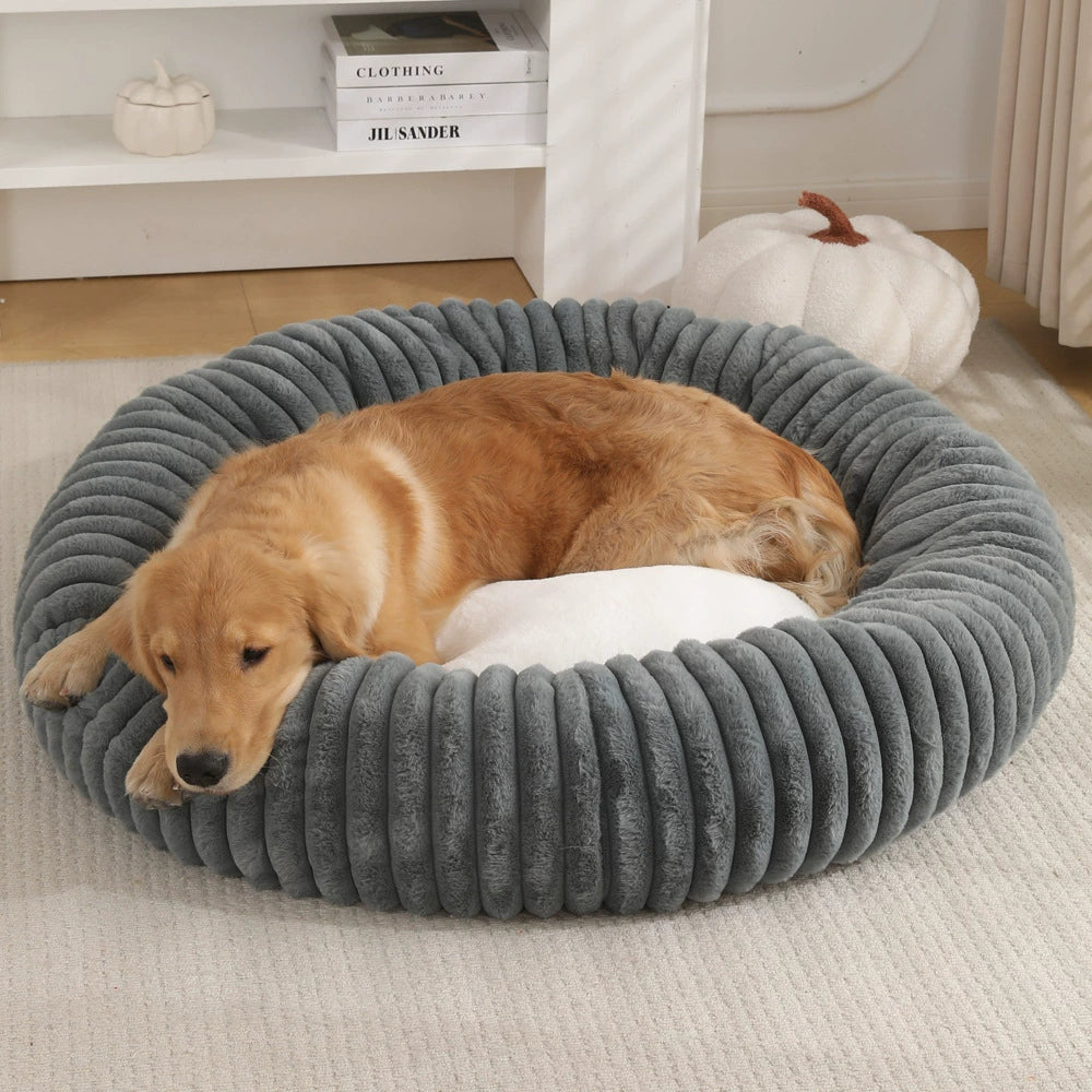 Round pet bed Winter High-End Warm Pet Bed General for cats and dogs